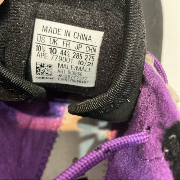 Adidas 5.10 Grandstone Climbing Shoes Men’s 10.5 Gray Purple New w/ Tags - Picture 9 of 11